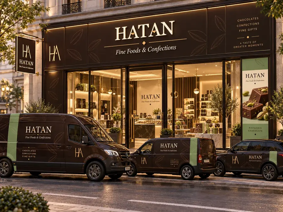HATAN premium food brand identity and packaging