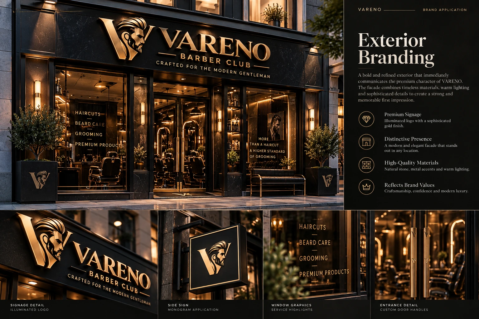 VARENO exterior branding