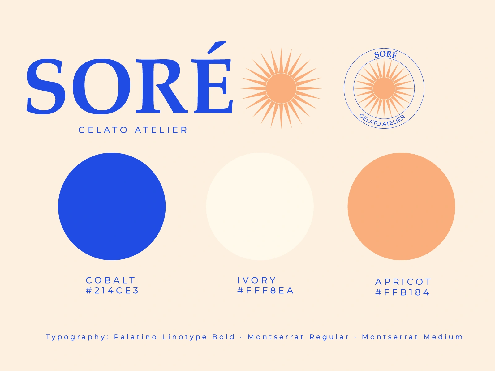 Colour palette and typography