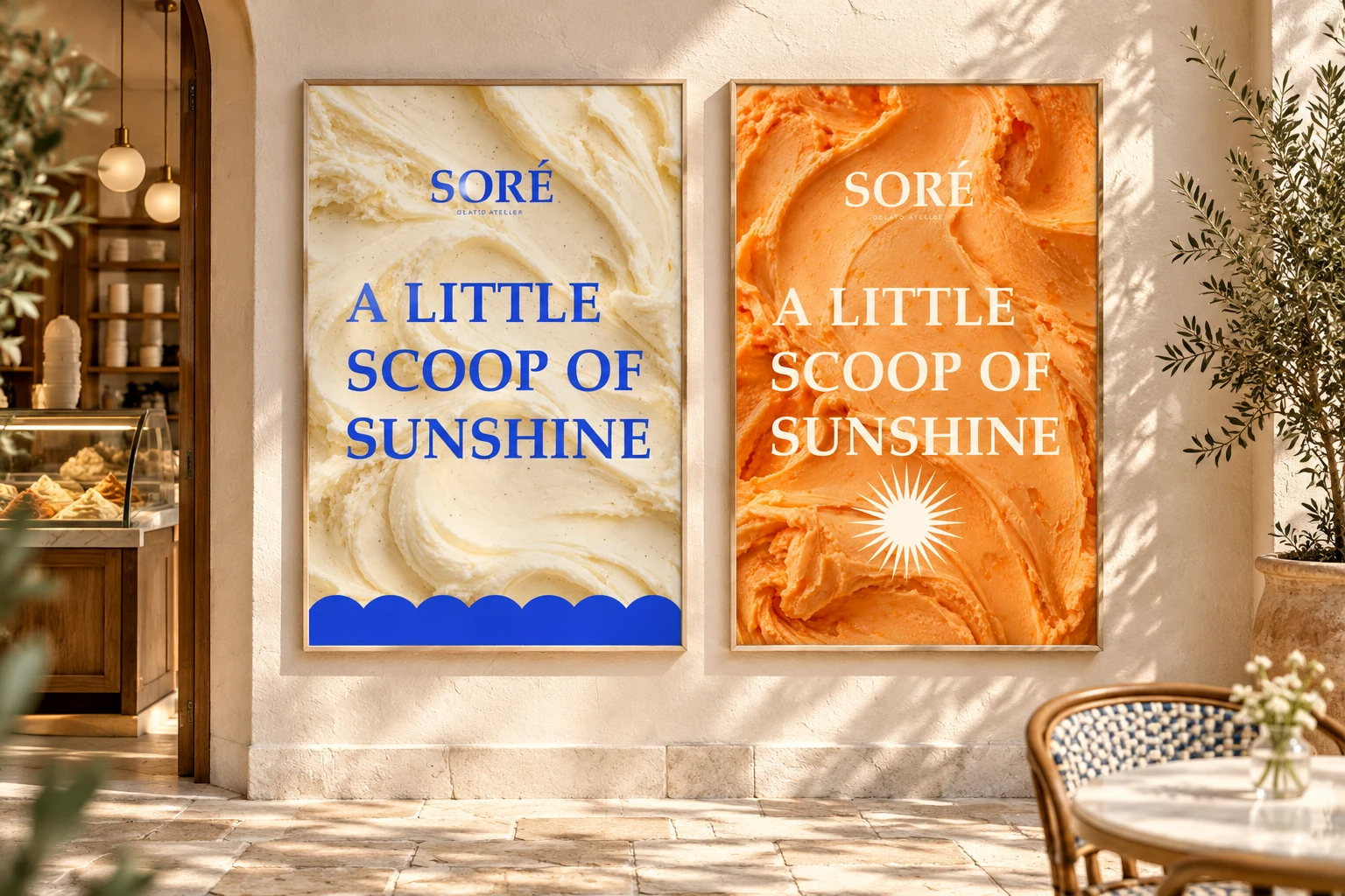 Vanilla and Apricot — poster series