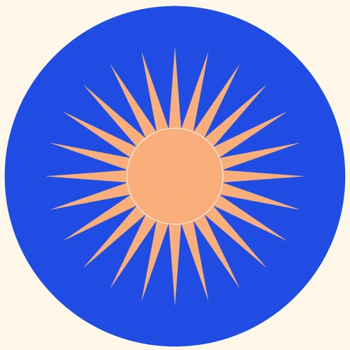 Circular sticker