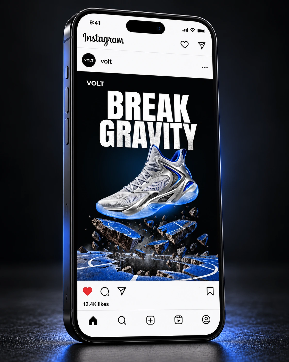 VOLT campaign social media mockup